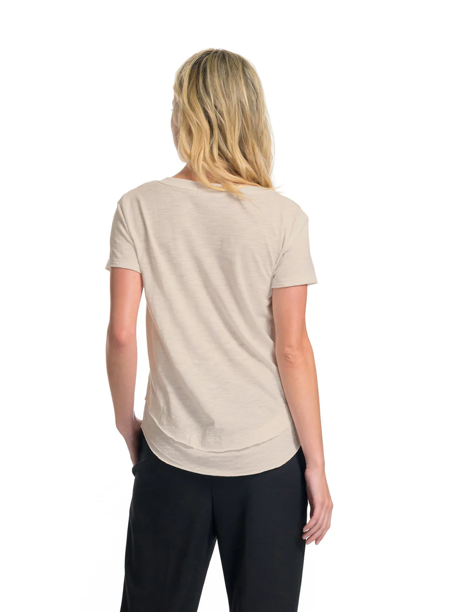 CHRLDR S/S Ava Mock Neck T-Shirt