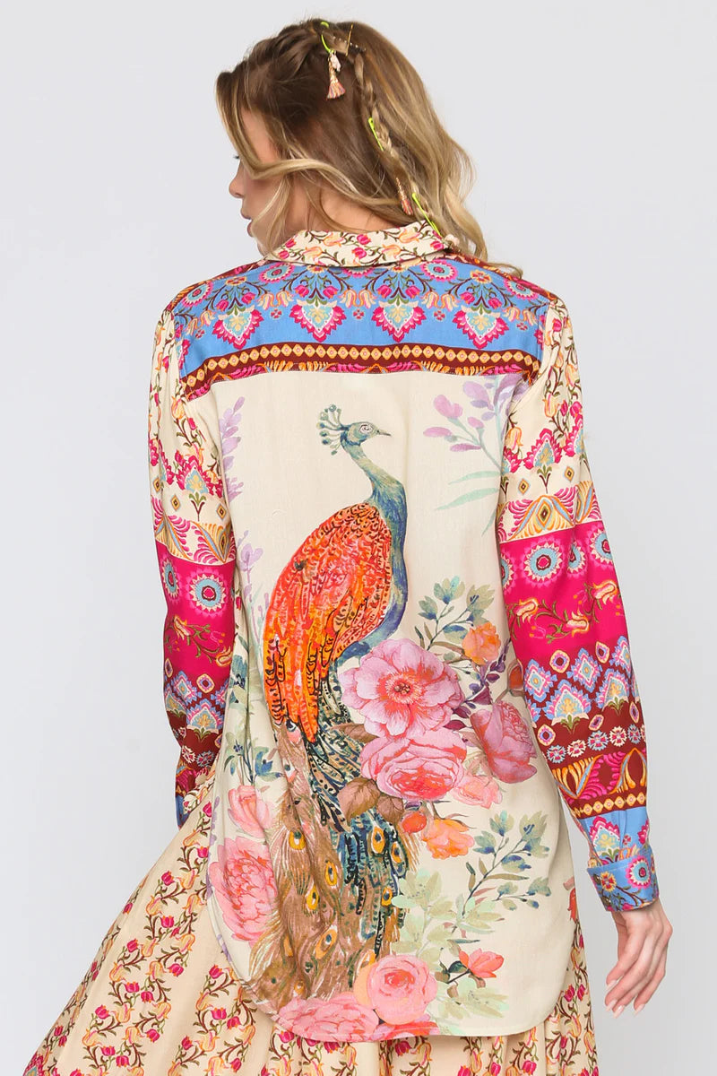 Aratta Peacock Paradise Shirt