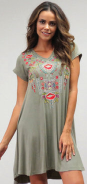 Caite Zoe Dress-Soft Sage