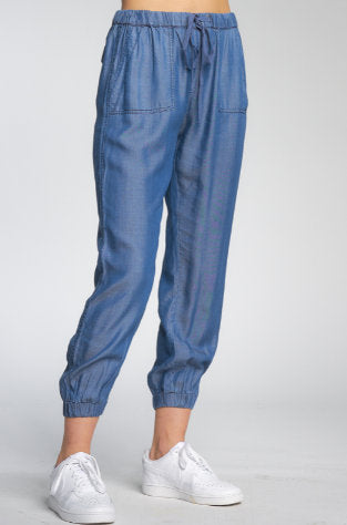 Elan Beach Jogger Pant-White