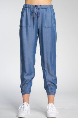 Elan Beach Jogger Pant-White