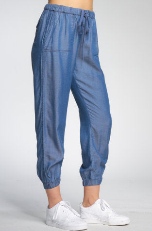 Elan Beach Jogger Pant-White