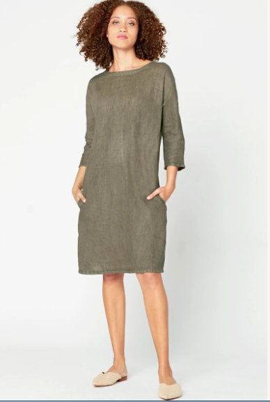 XCVI Long Line Tunic Dress Wren