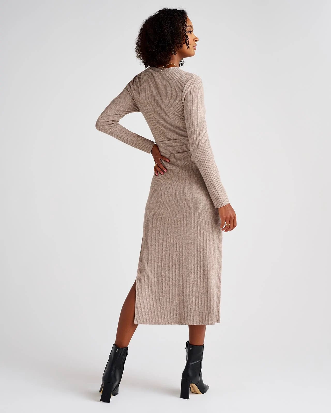 Splendid London Rib Knit Sweater Dress