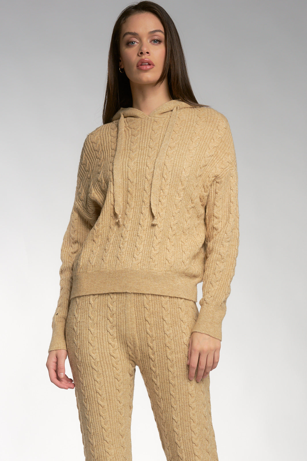 Elan Kenzie Cable Knit Jogger