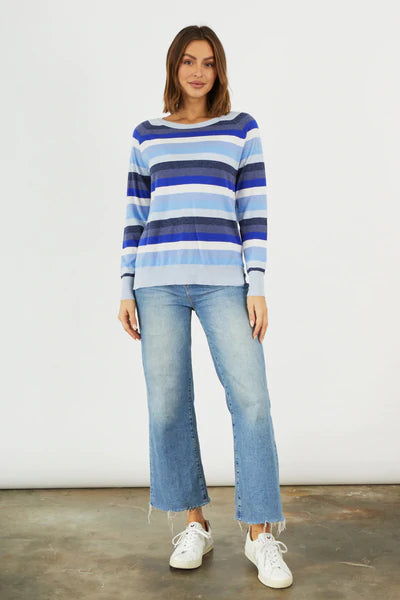 Zaket & Plover Multi Stripe Sweater