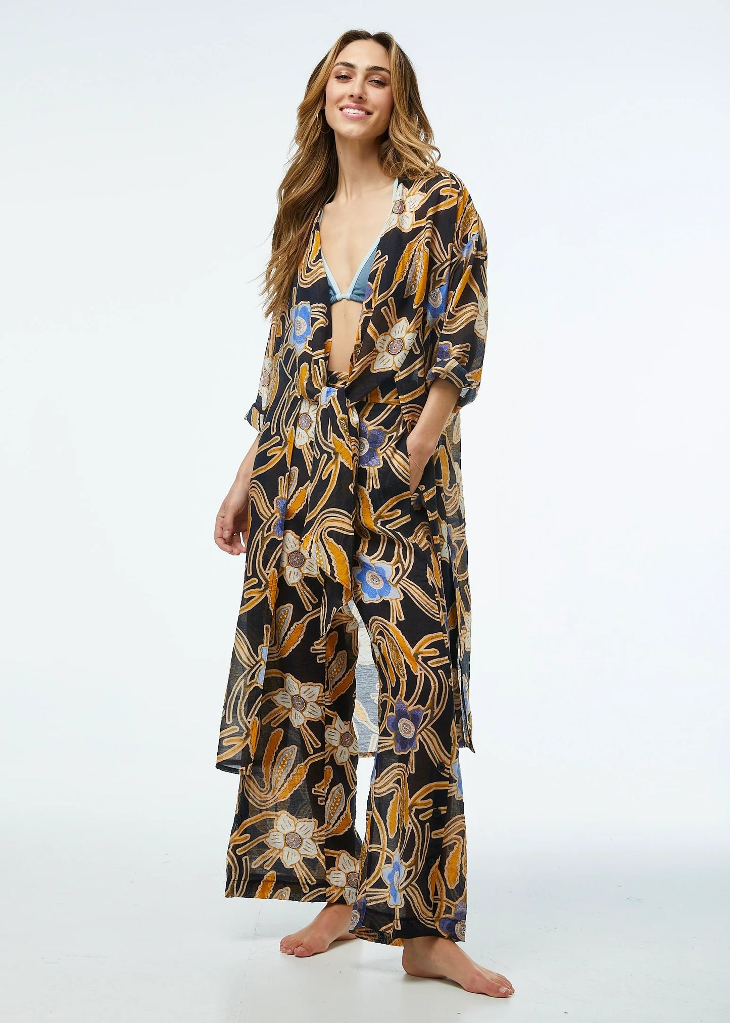 Zaket & Plover Wide Leg Pant-Wild Garden