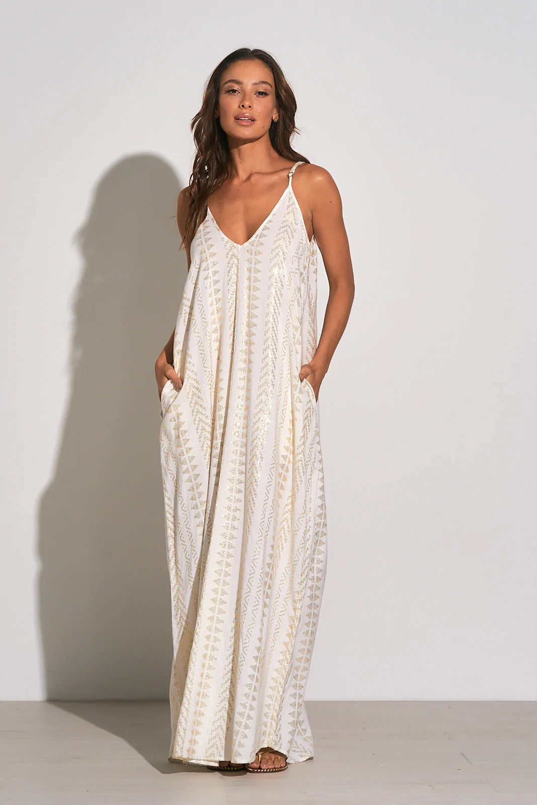 Elan Cleo Maxi Dress - Natural