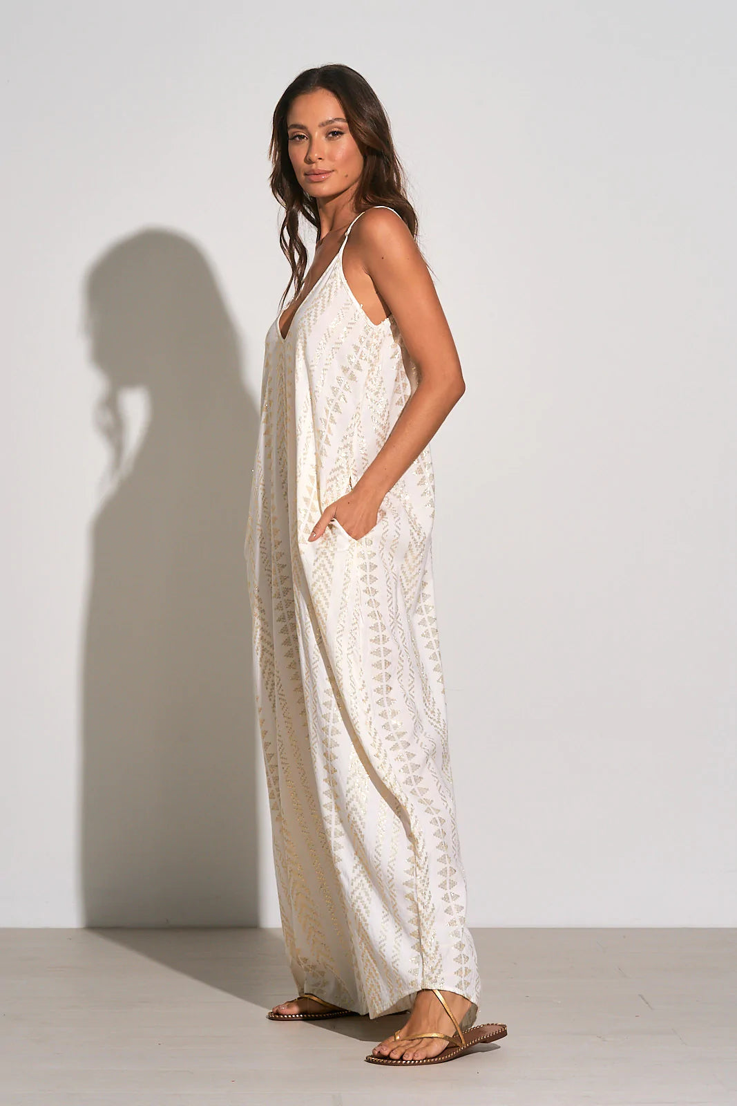 Elan Cleo Maxi Dress - Natural