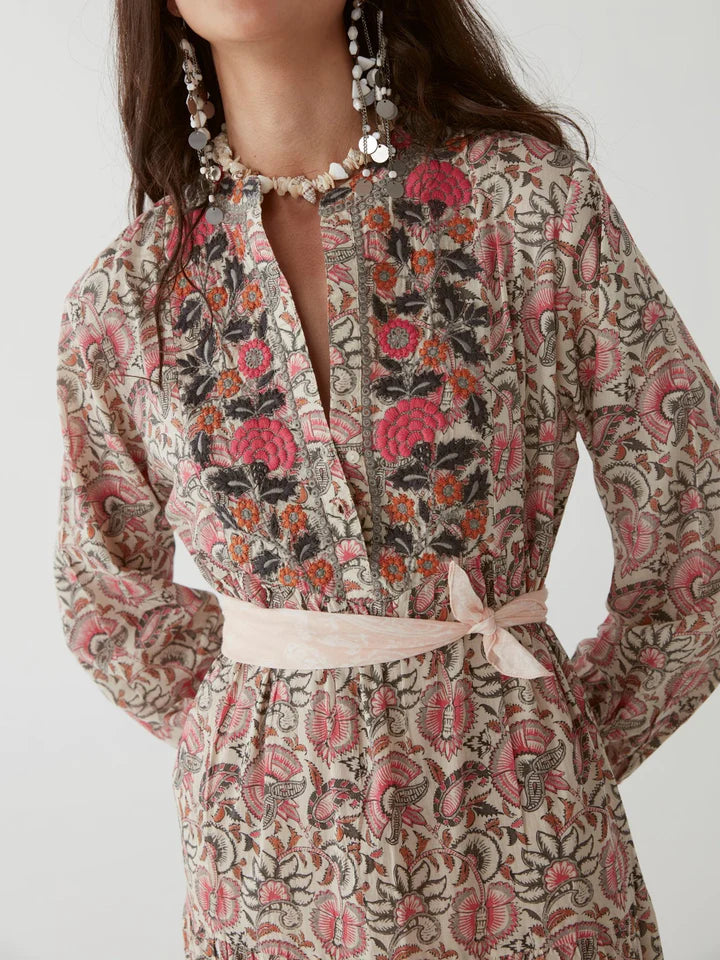 Maison Hotel Didi Dress - Clavel Rose