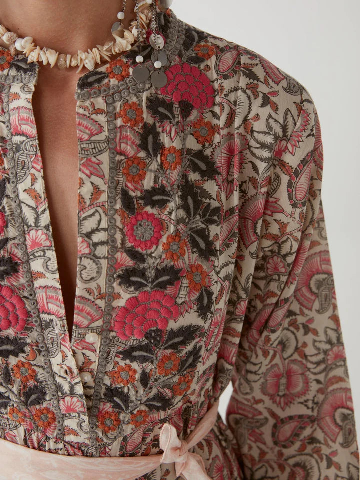 Maison Hotel Didi Dress - Clavel Rose