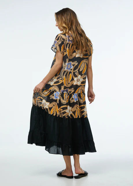 Zaket & Plover Tiered Dress-Wild Garden