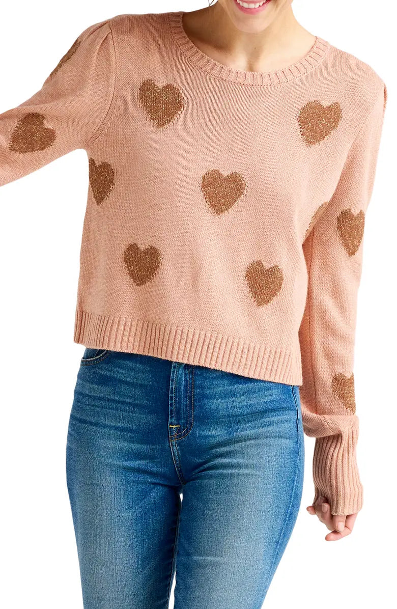 Splendid Annabelle Heart Sweater