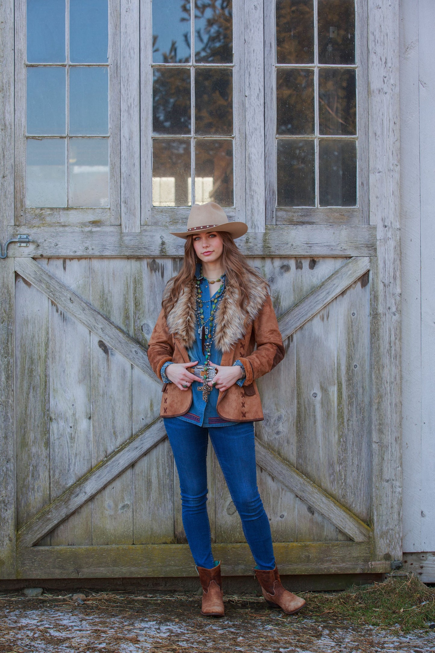 Tasha Polizzi Hacking Jacket - Saddle