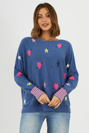 Zacket & Plover Hearts & Stars Sweater-Jean