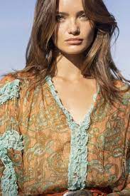 Miss June Romeo Top-Orange