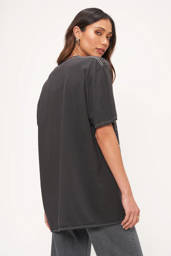 Project Social Lonely Cowboy Desert Skeleton Tee Black Wash