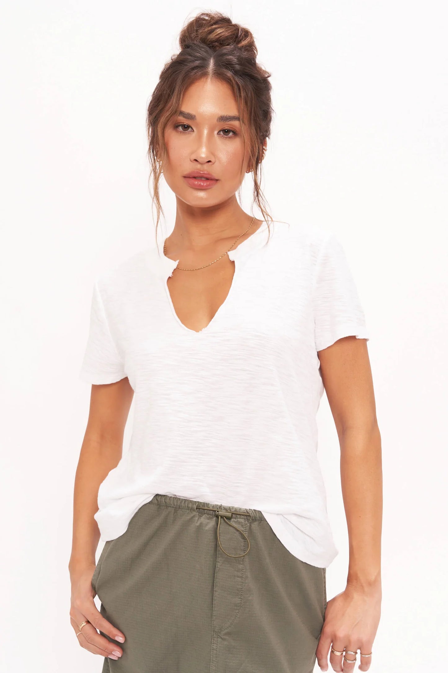 Project Social Plata Notched Tee-White