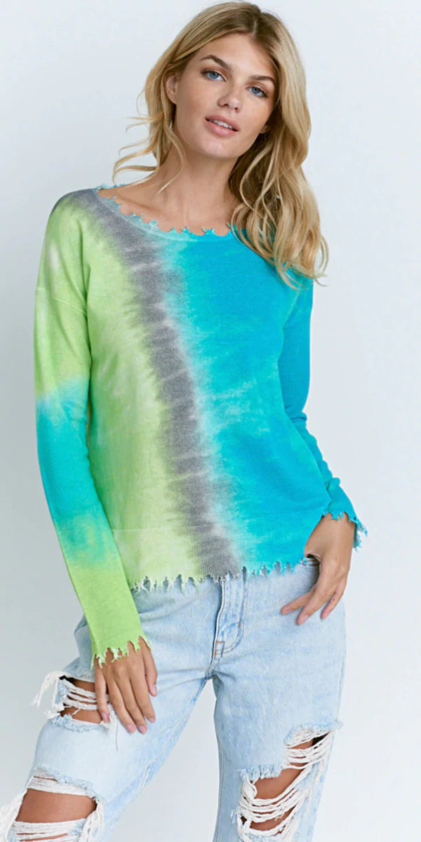 Lisa Todd Skyline Frayed Sweater