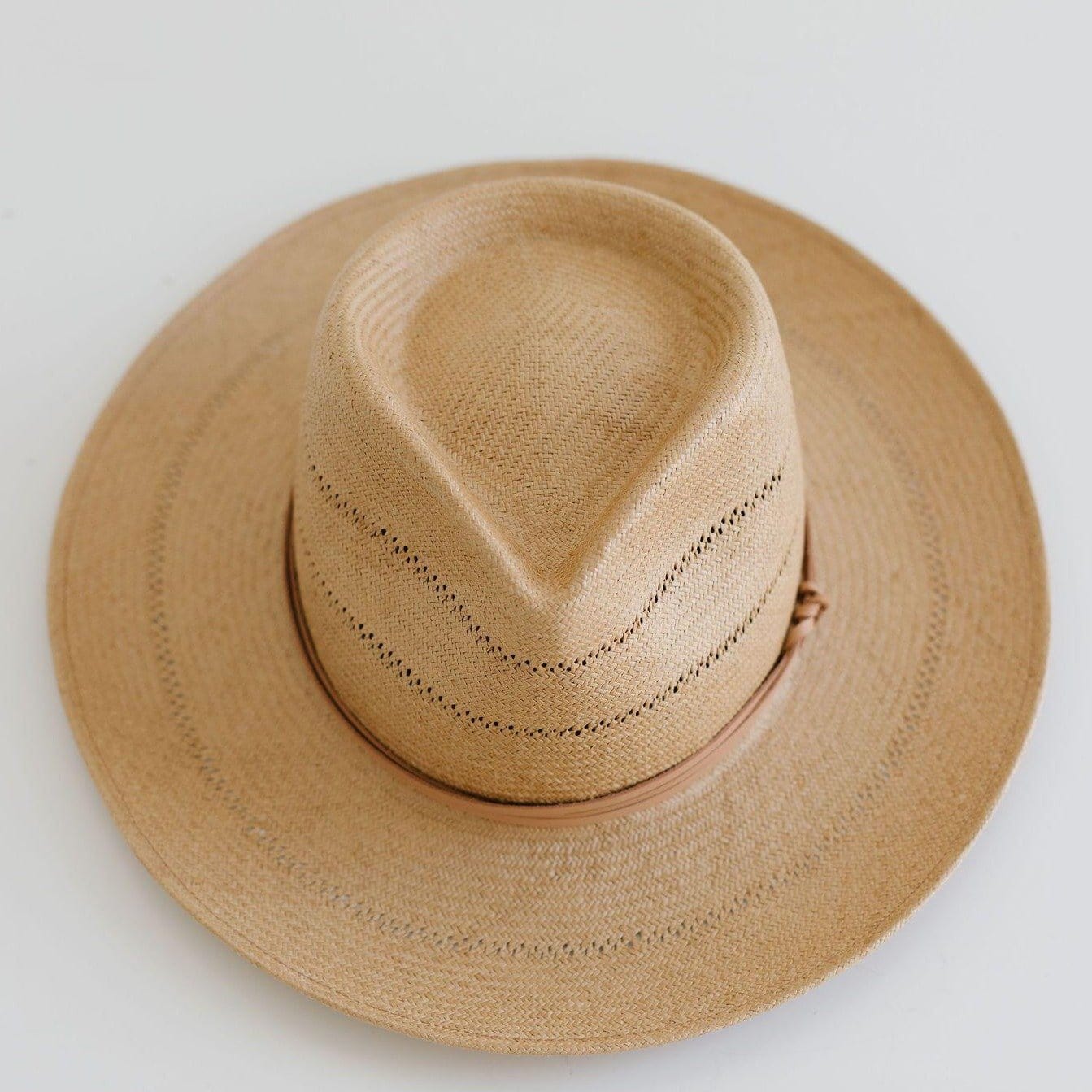 Gigi Pip Arlo Straw Teardrop Fedora