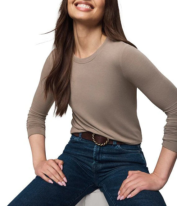 Splendid Bamboo L/S Tee Cedar Brown