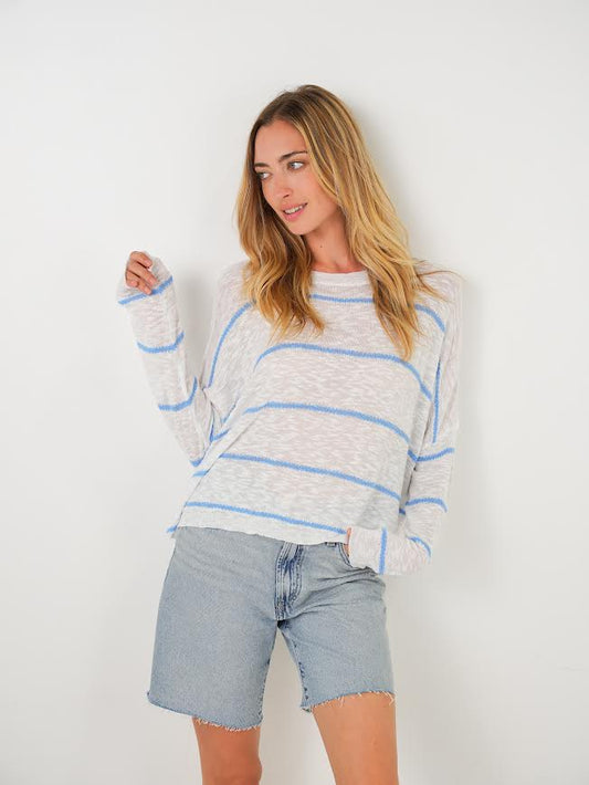 Stitchdrop Ripple Sweater White