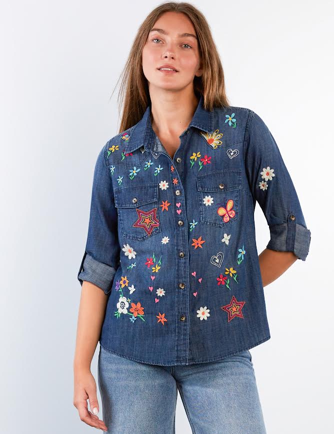 Billy T Sketchbook Shirt - Dusk Denim