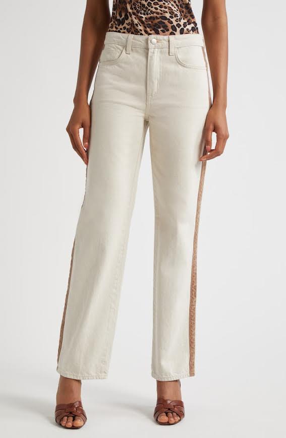 L'agence Jones Ultra High Rise Stovepipe Jeans In Desert Tan/Taupe