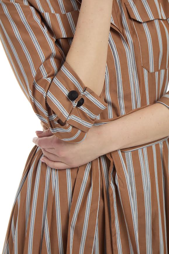 Patty Kim Audrey Stripe Midi Dress