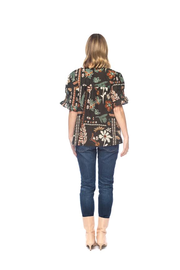 Tolani Rya Top - Coffee