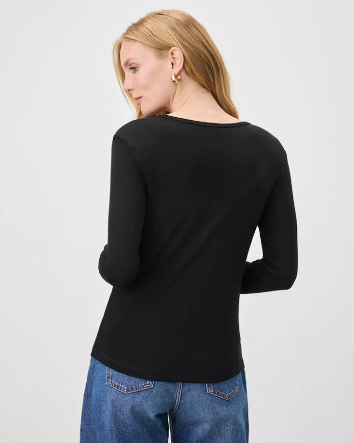 Splendid Bamboo L/S Tee Black