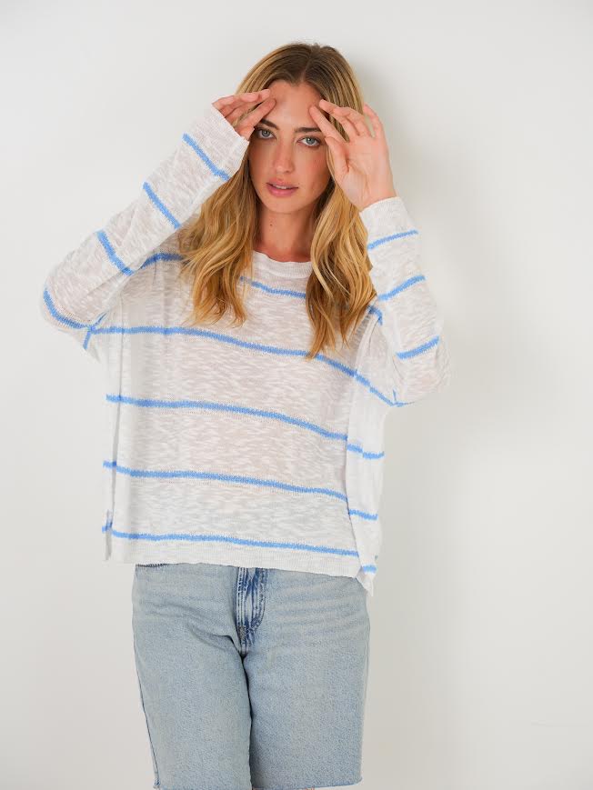 Stitchdrop Ripple Sweater White