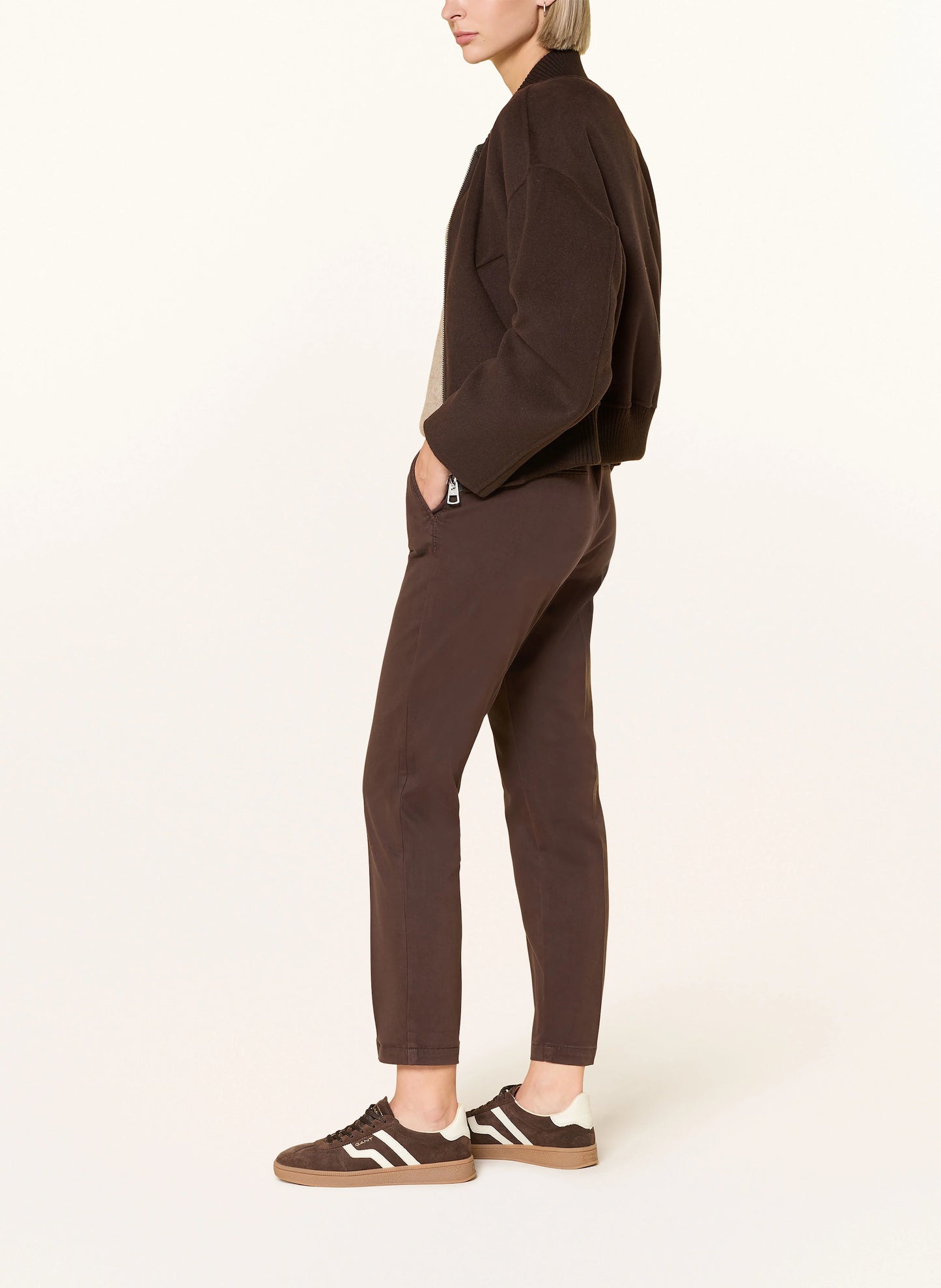 Mac Jeans Chino Turn Up Pant Fawn Brown