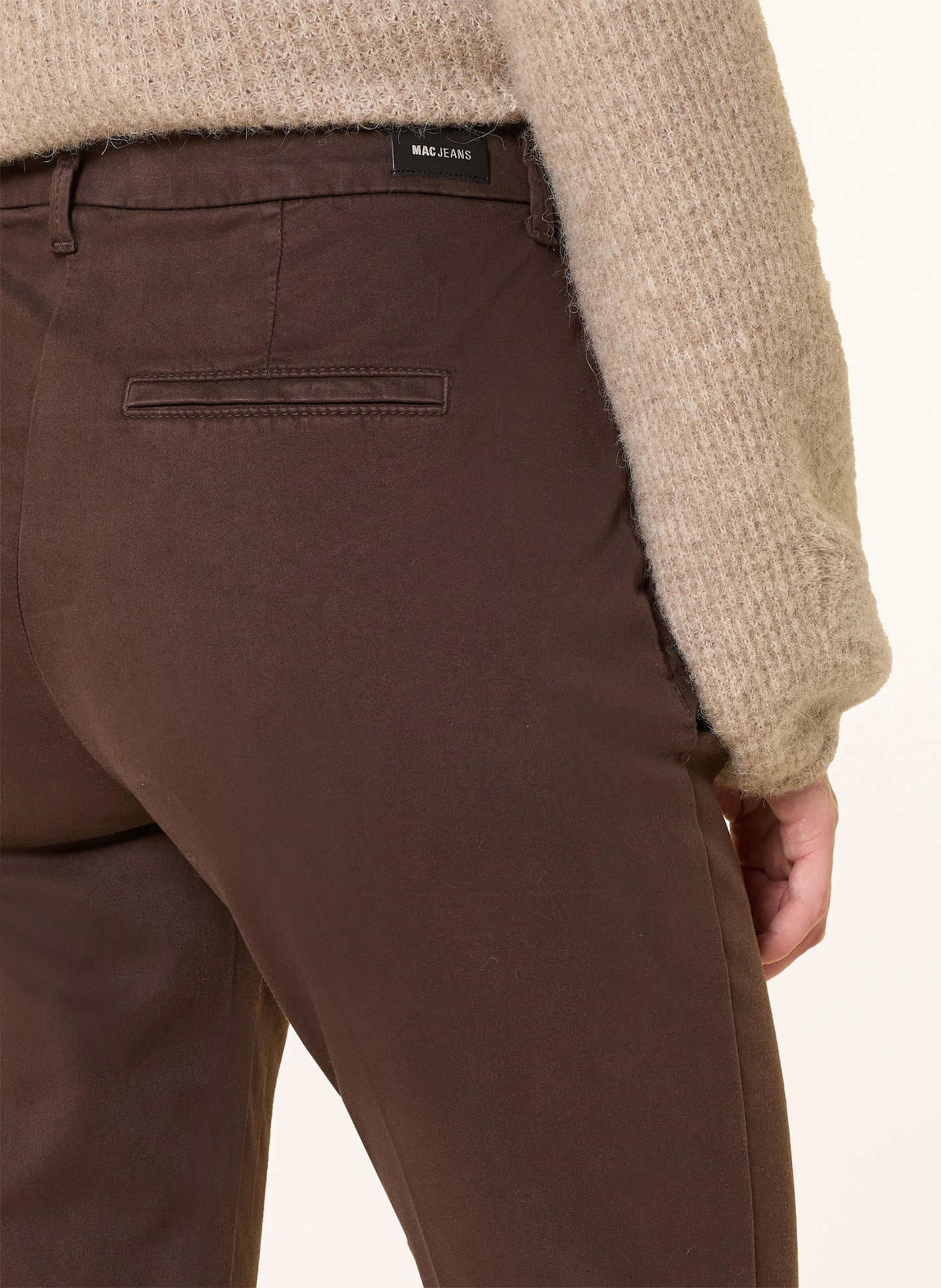 Mac Jeans Chino Turn Up Pant Fawn Brown