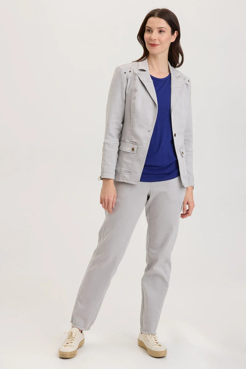 XCVI Terrwyn Blazer Soft Pebble