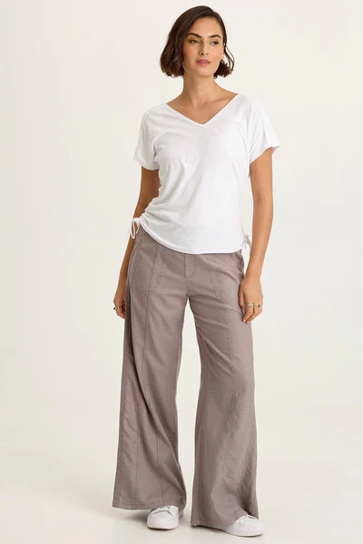 XCVI Geraldine Twill Double Seam Pant Poppy Seed