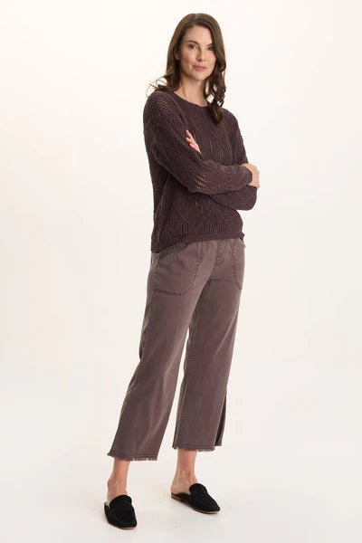 XCVI Daga Crop Pant Bistro Brown