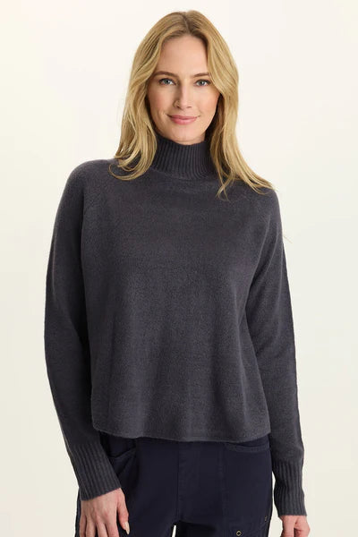 XCVI Wearables Alessi Mock Neck Sweater - Quixotic Plum