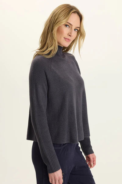 XCVI Wearables Alessi Mock Neck Sweater - Quixotic Plum