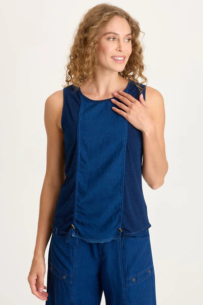 XCVI Cobie Indigo Tank Sluice