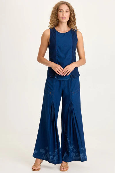 XCVI Cobie Indigo Tank Sluice
