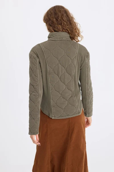 XCVI Gyasi Wave Quilting Jacket