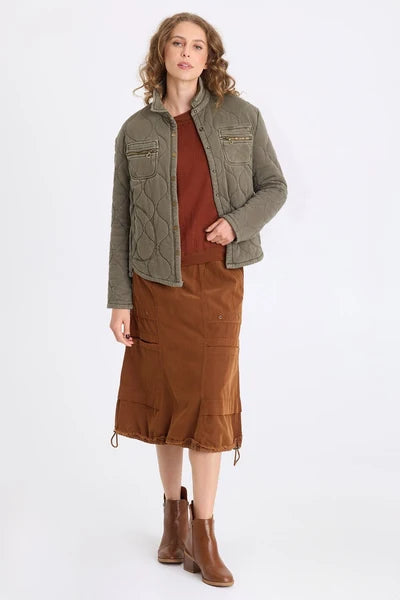 XCVI Gyasi Wave Quilting Jacket