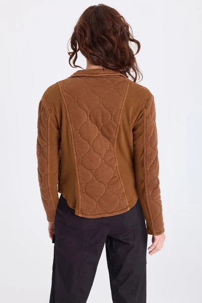 XCVI Gyasi Wave Quilting Jacket