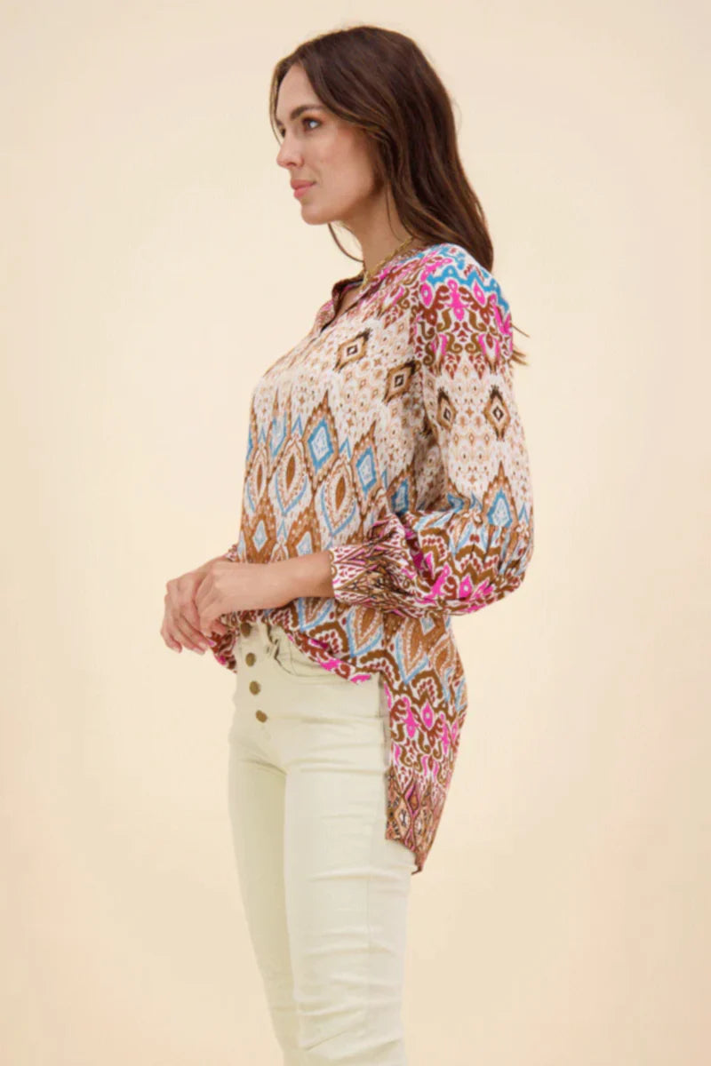 Rubyyaya Mumbai Shirt-Fawn