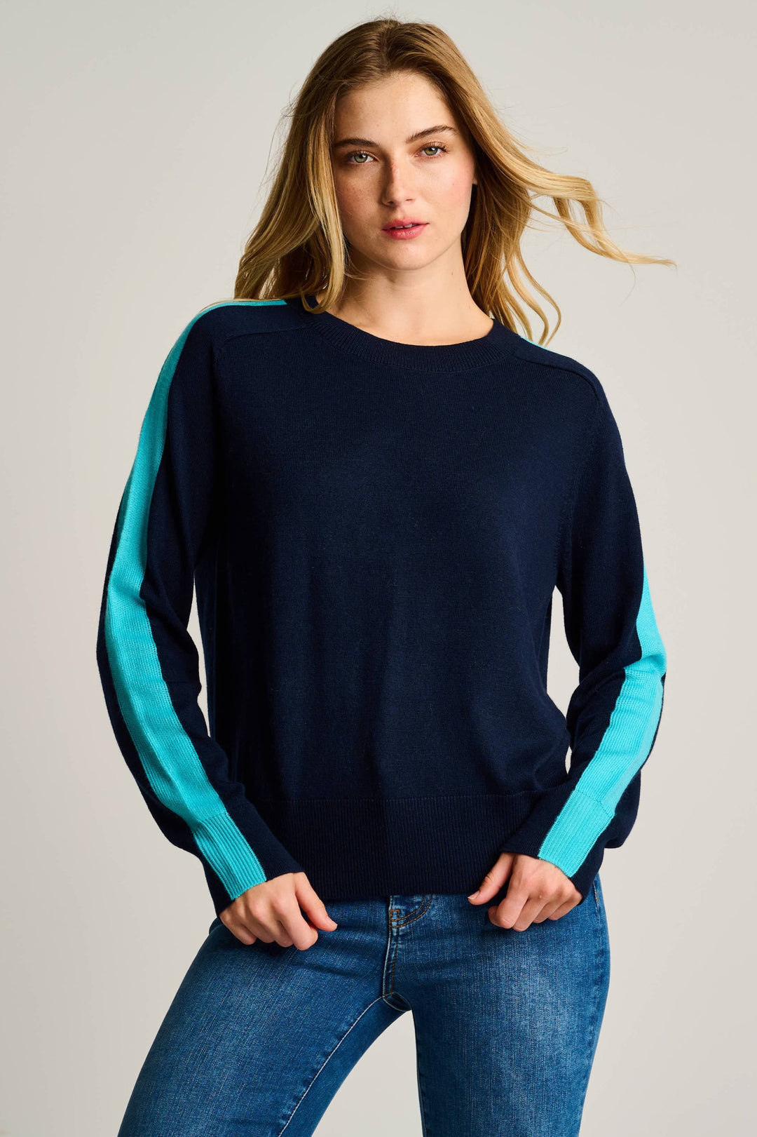 Lisa Todd Stripefull Sweater - Midnight