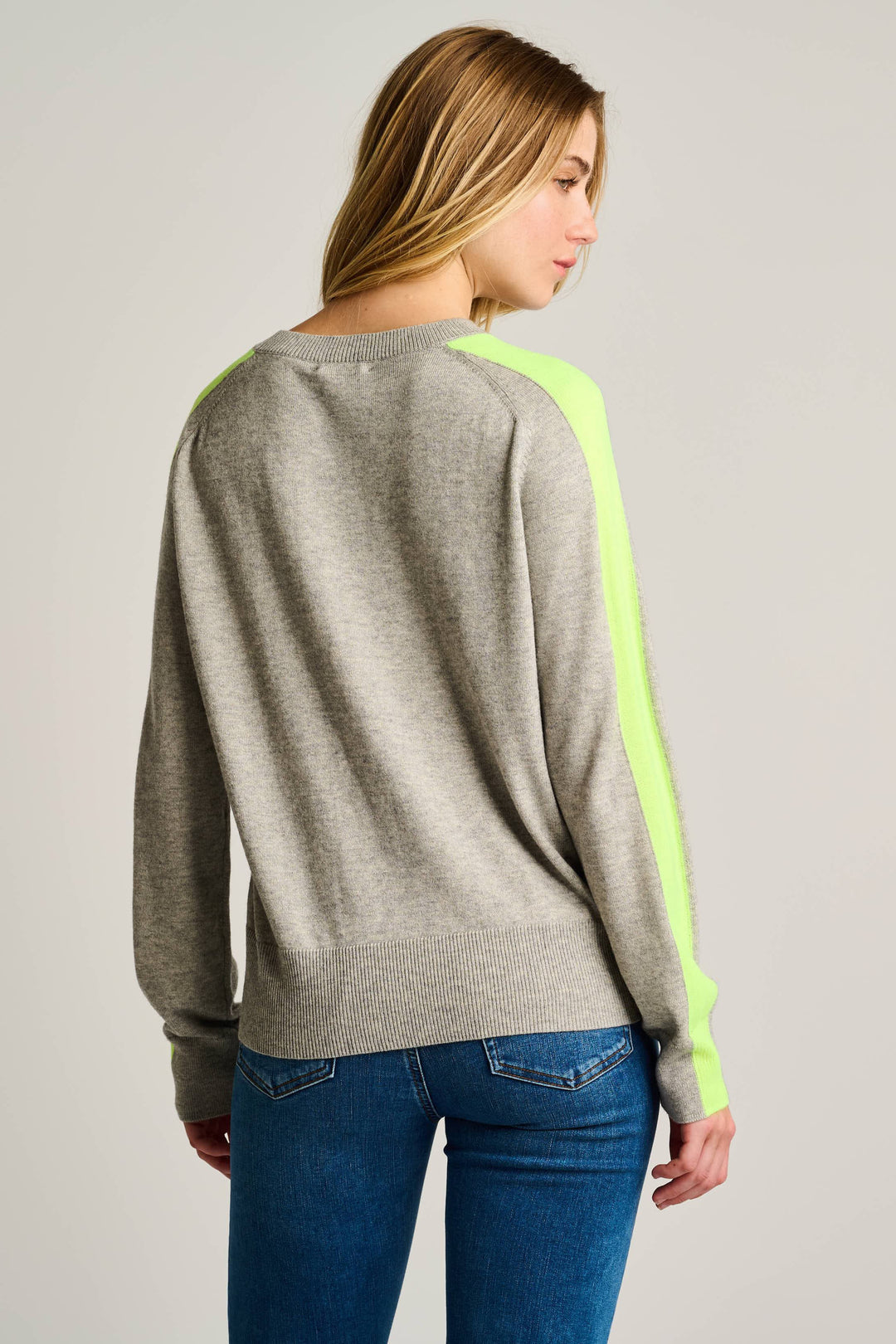 Lisa Todd Stripefull Sweater - Fog