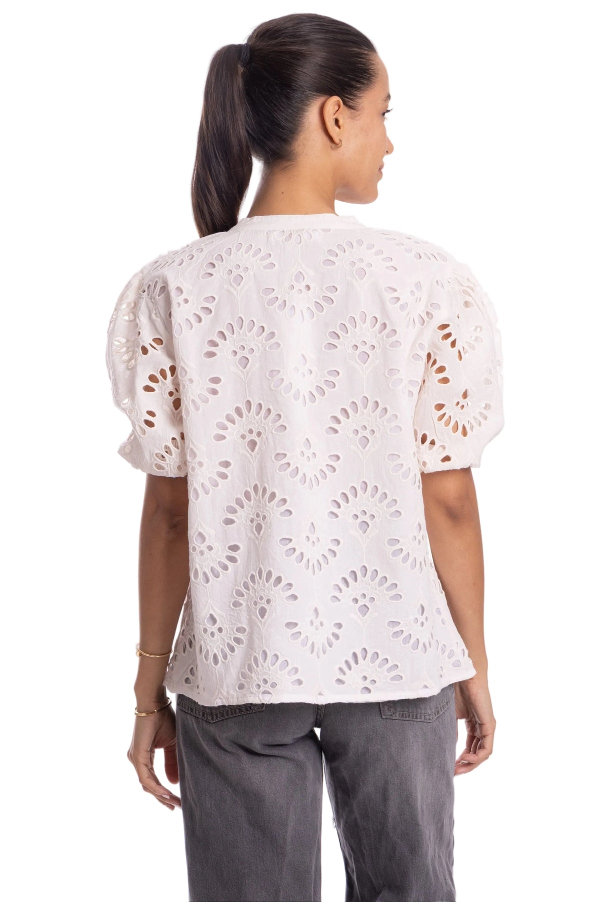 Bindu Louisa Top Light Ivory