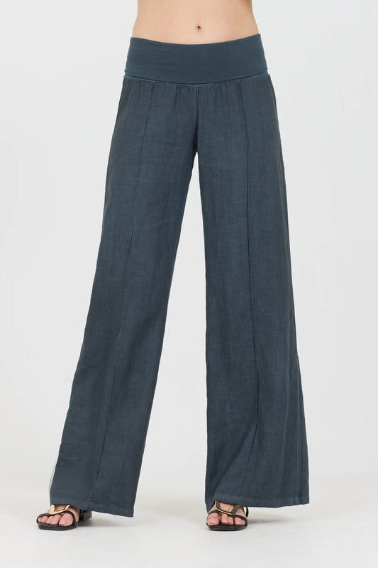 Fresh Laundry Foldover Pants -Caviar
