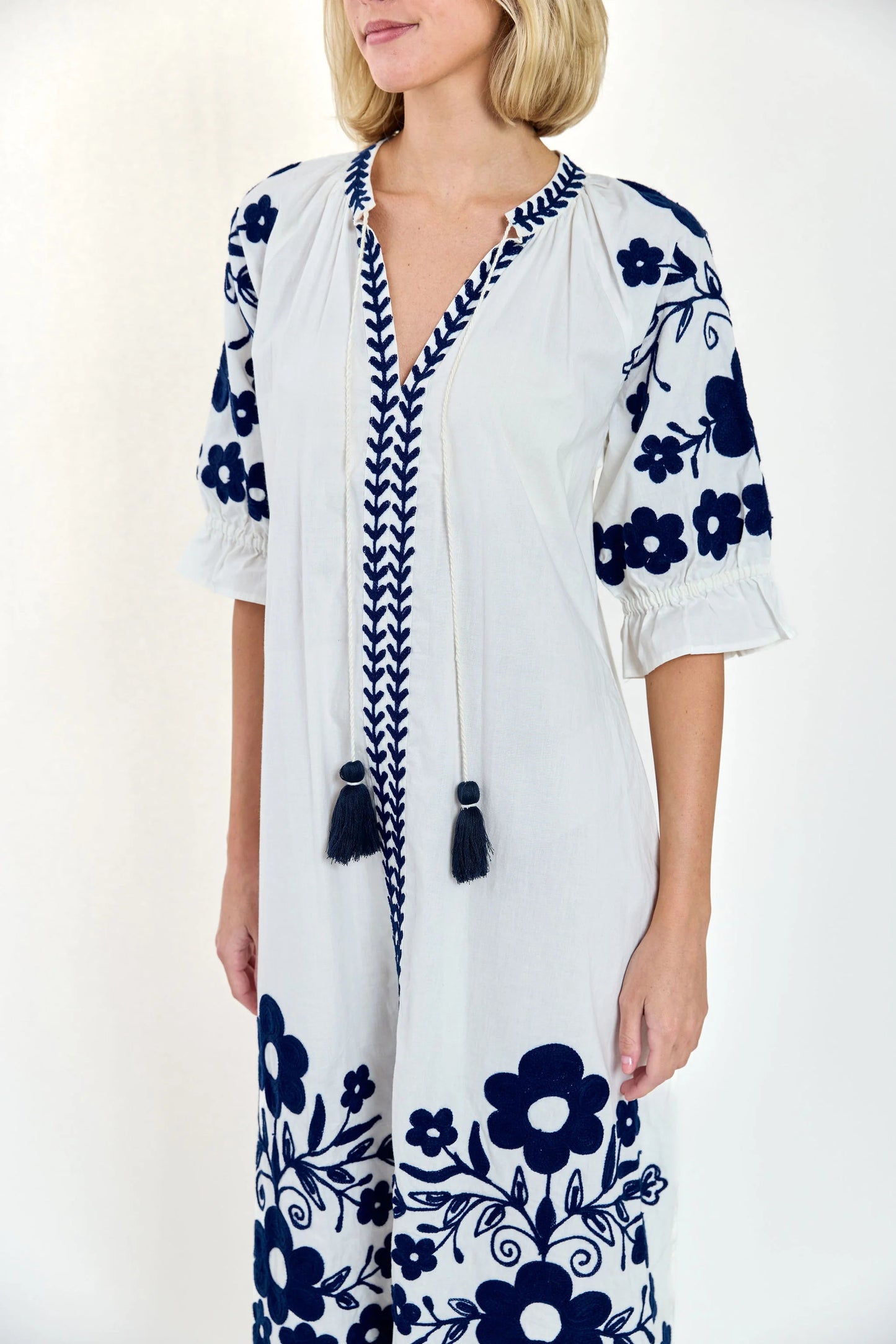 Charleston Shoe Co. Rosie Aztec Dress - Navy/White